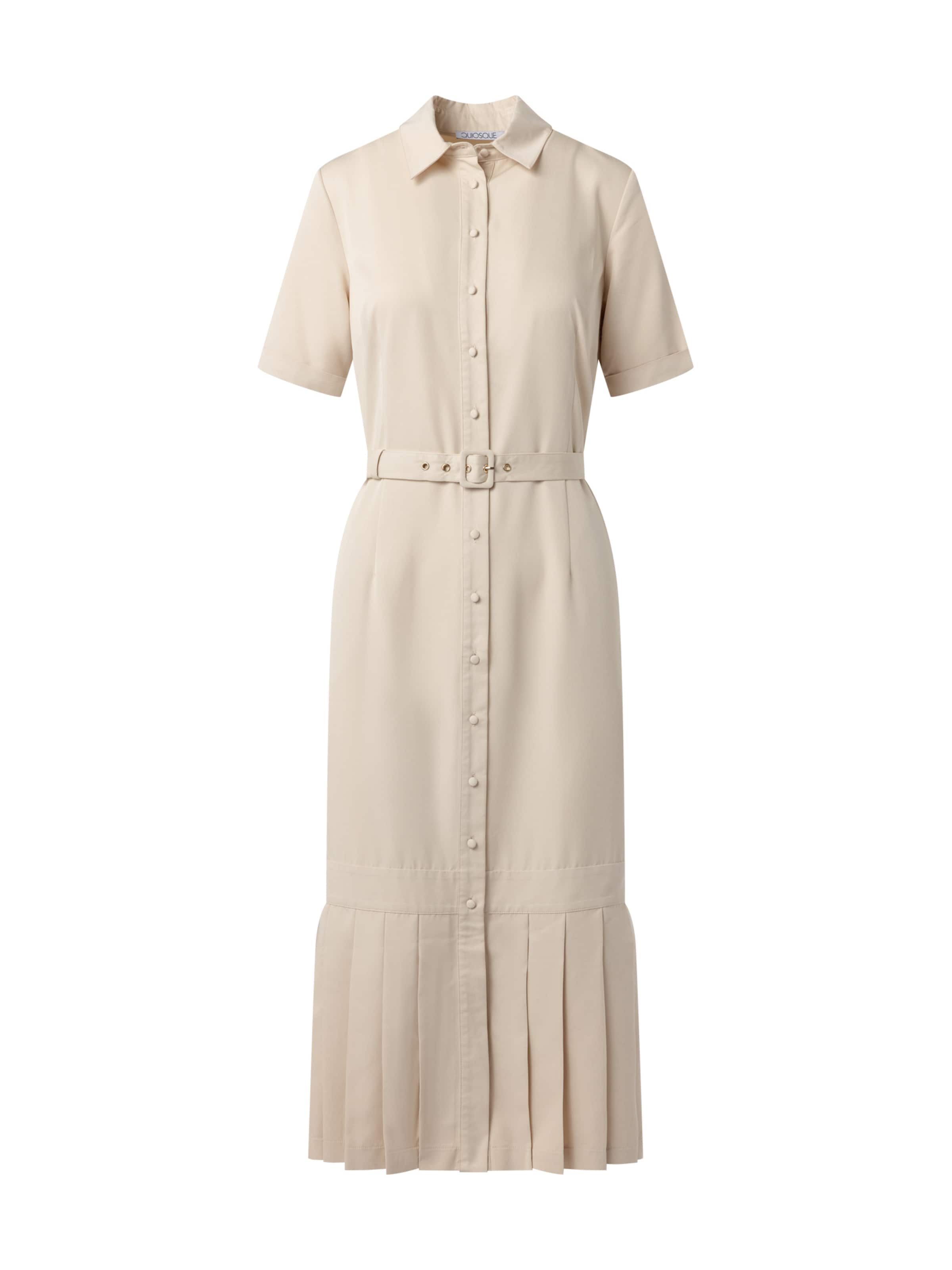 Quiosque Košilové šaty – béžová: přední strana
