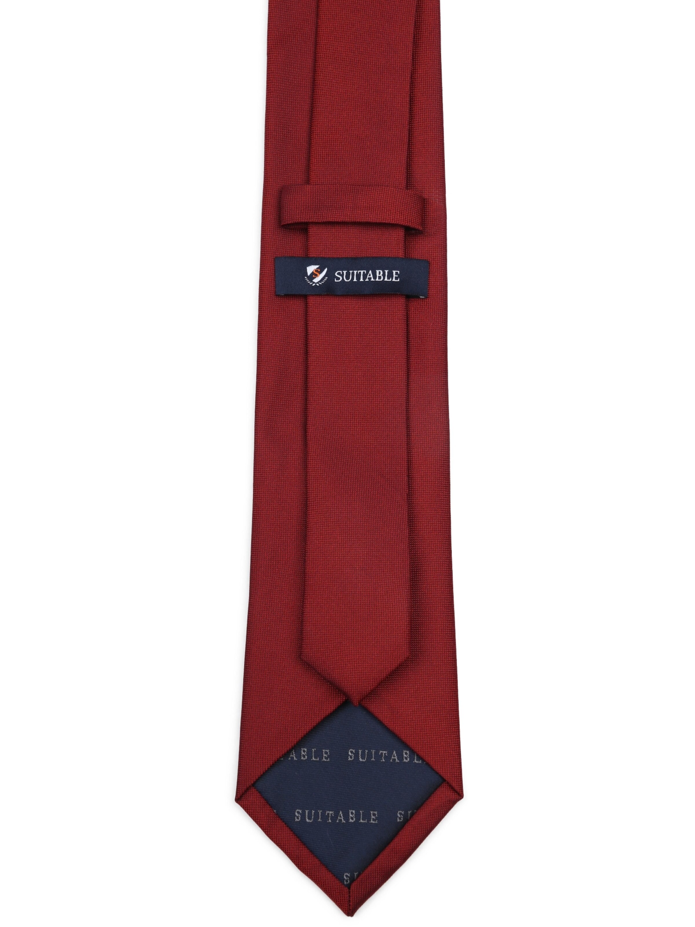 Suitable Tie in Red