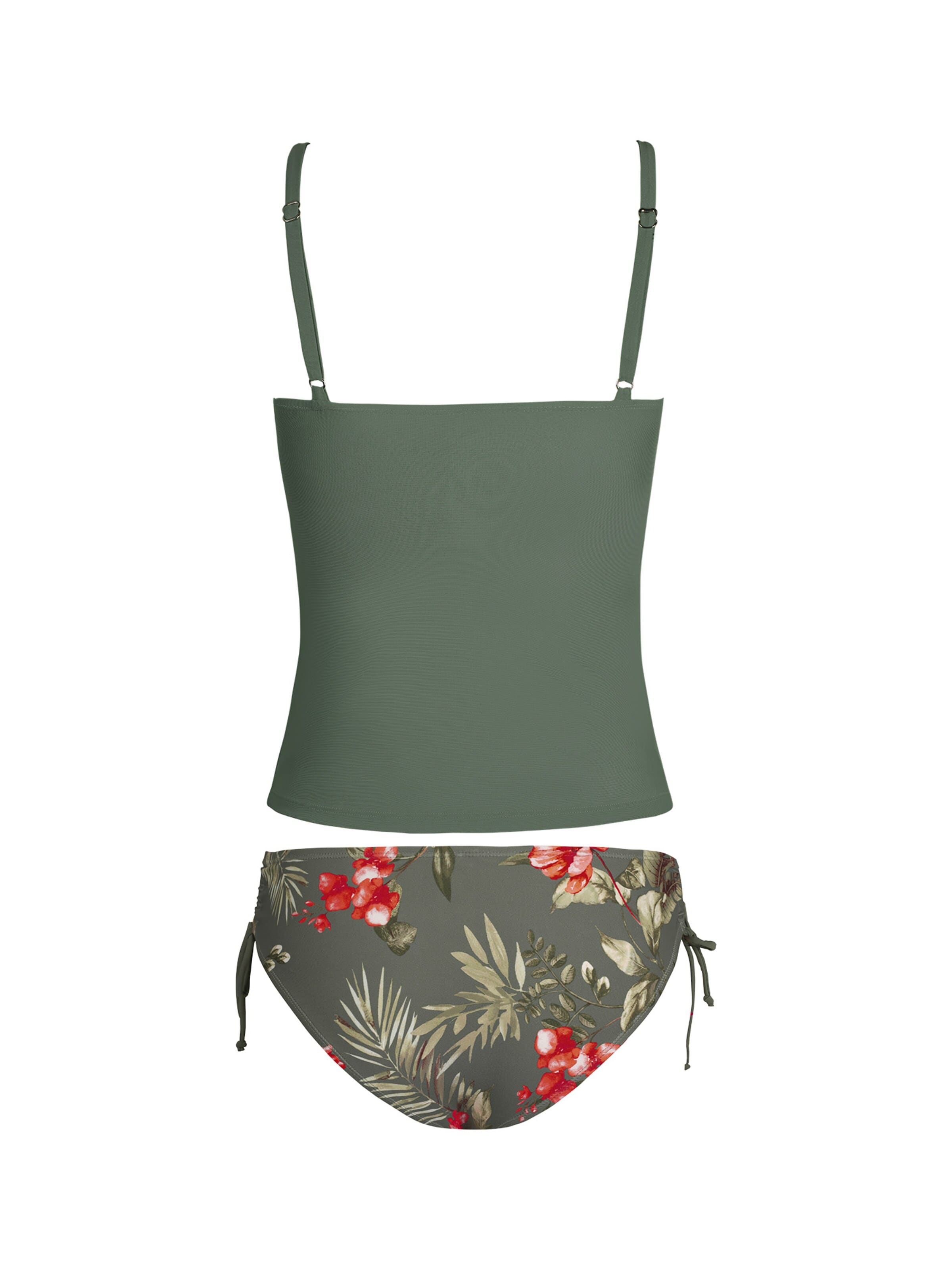 Cupshe Tankini 'Side ties' in Green
