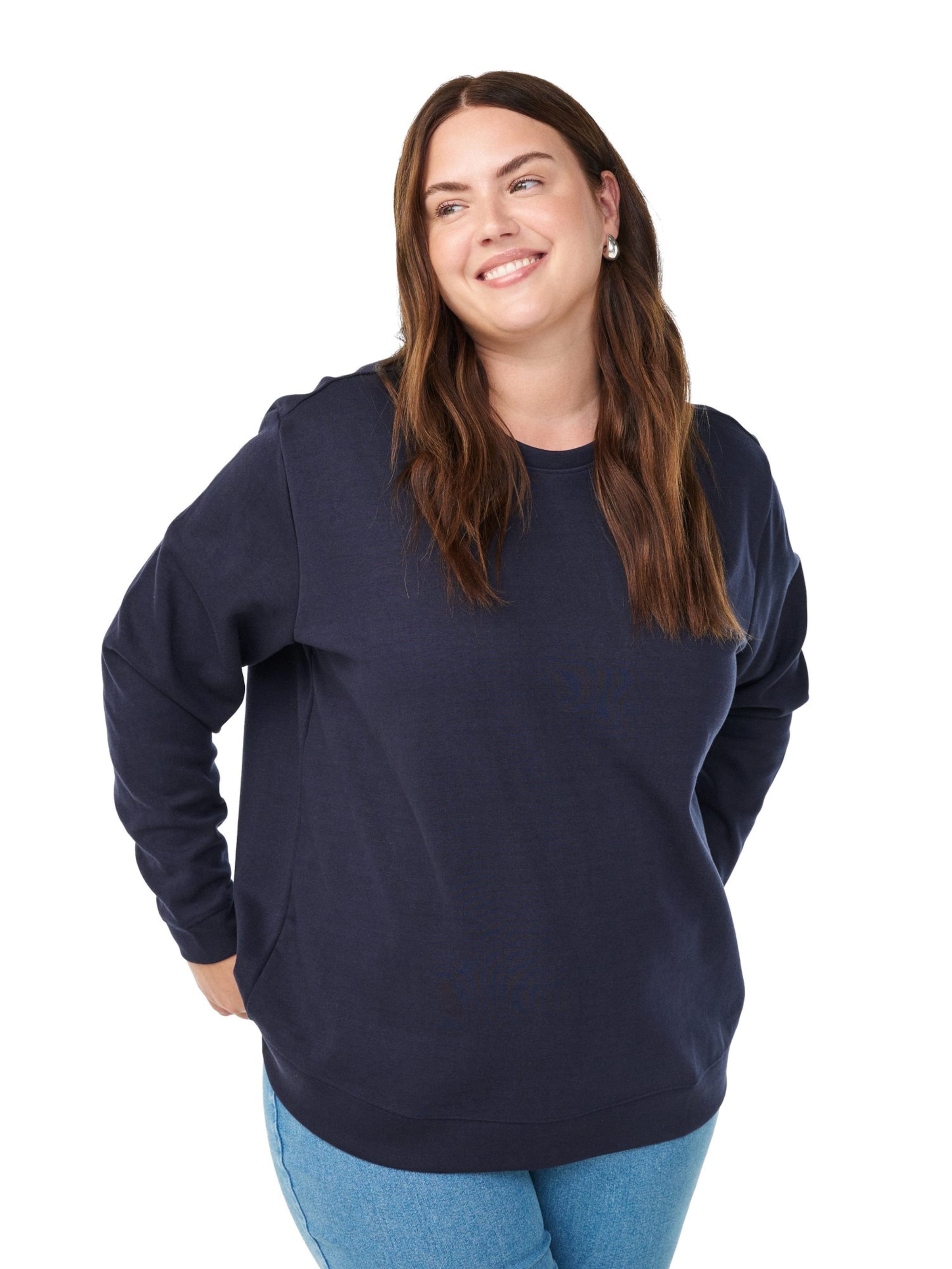 Flash by Zizzi Свитшот 'Vigga' в Синий: спереди