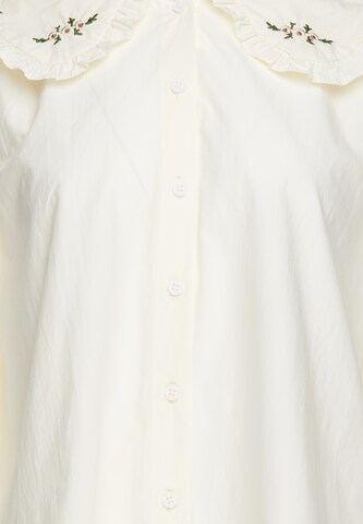 Usha - Blusa en beige