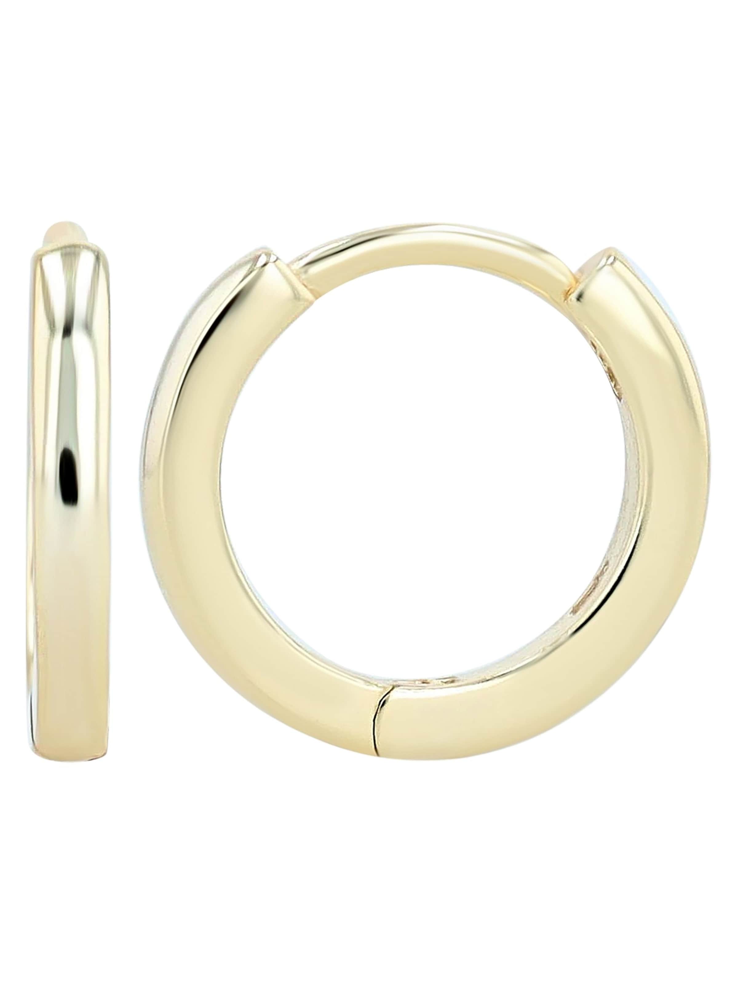 Akzent Earrings 'Veera, 925 Sterlingsilber, langlebig' in Gold: front
