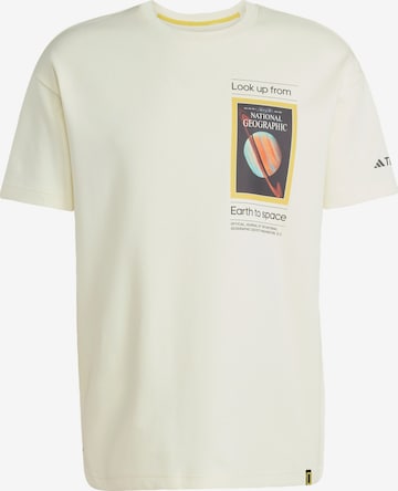 ADIDAS TERREX Funktionsshirt 'National Geographic' in Beige: Vorderseite