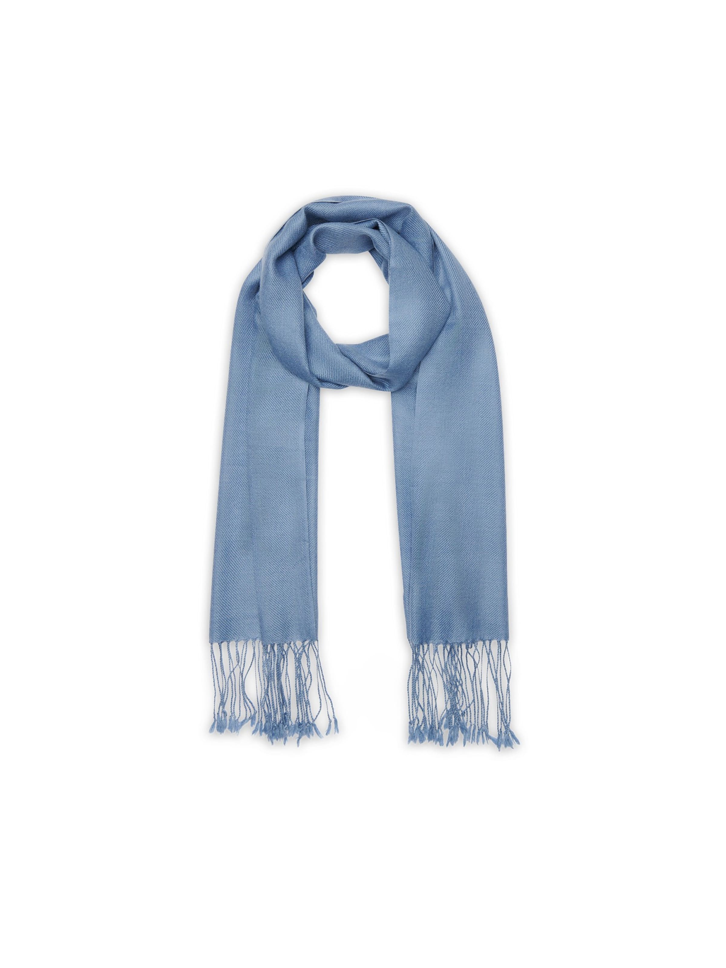 Noolur Sjal 'CANELA' i blå: forside