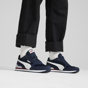 PUMA Platform trainers 'ST Runner v4' in Blue: front