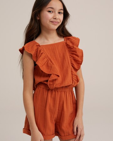 WE Fashion Overall in Oranje: voorkant