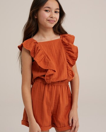 Ensemble WE Fashion en orange : devant