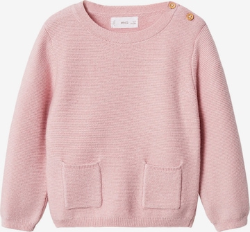 MANGO KIDS Sweter 'LINK' w kolorze różowy: przód