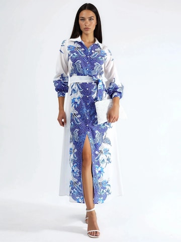 MSN Collection Midi Kleid in Weiß