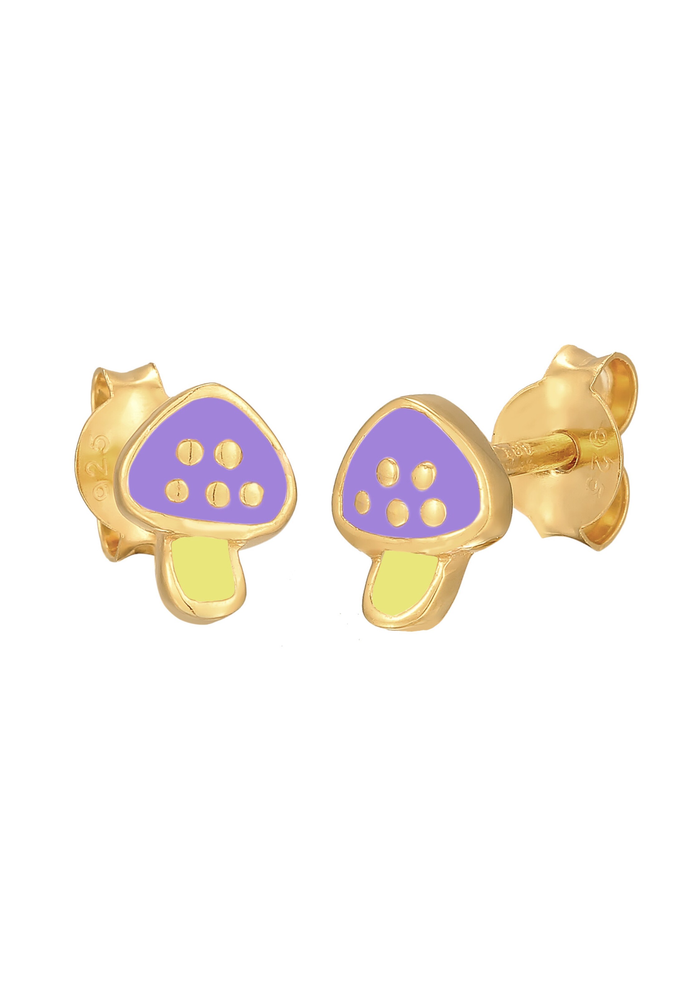 ELLI Earrings 'Fliegenpilz' in Gold: front