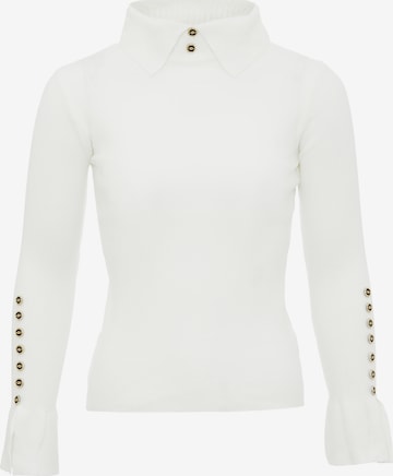 leo selectionPulover - bijela boja: prednji dio