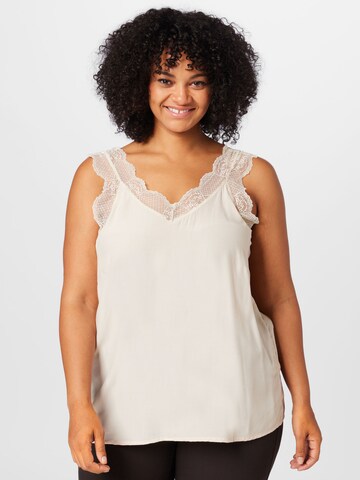 KAFFE CURVE Top 'Jakobine' in Beige: predná strana