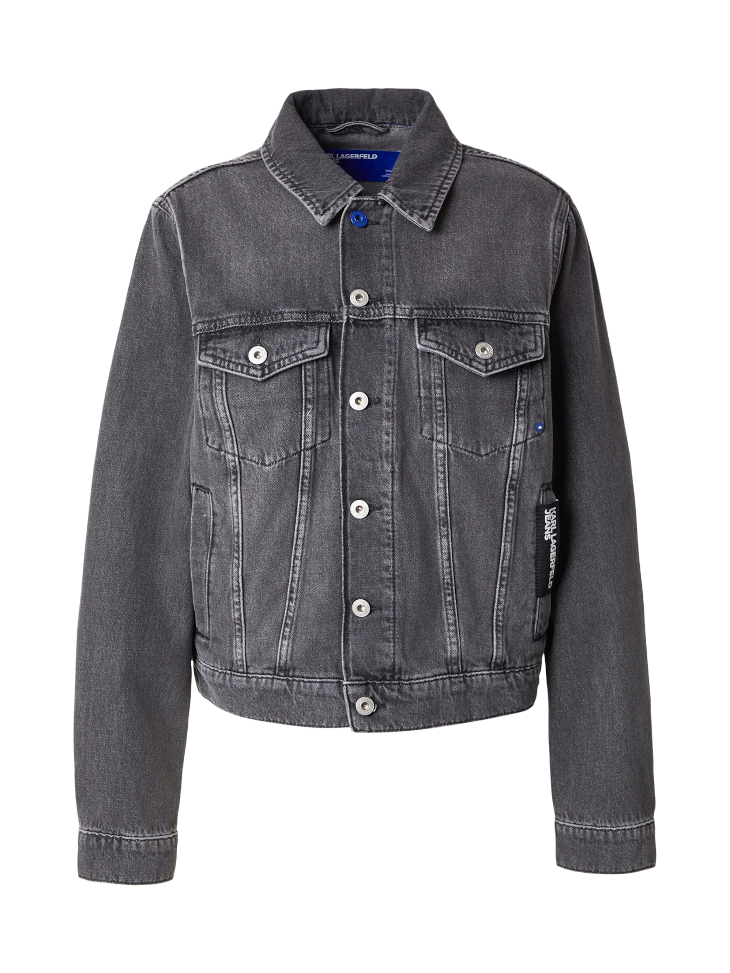 KARL LAGERFELD JEANS Välikausitakki värissä harmaa: etupuoli