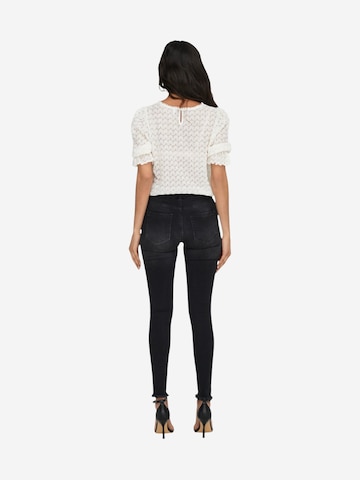 Skinny Jeans 'BLUSH LIFE MID ANK RAW REA1099 NOOS 15157997' di ONLY in nero