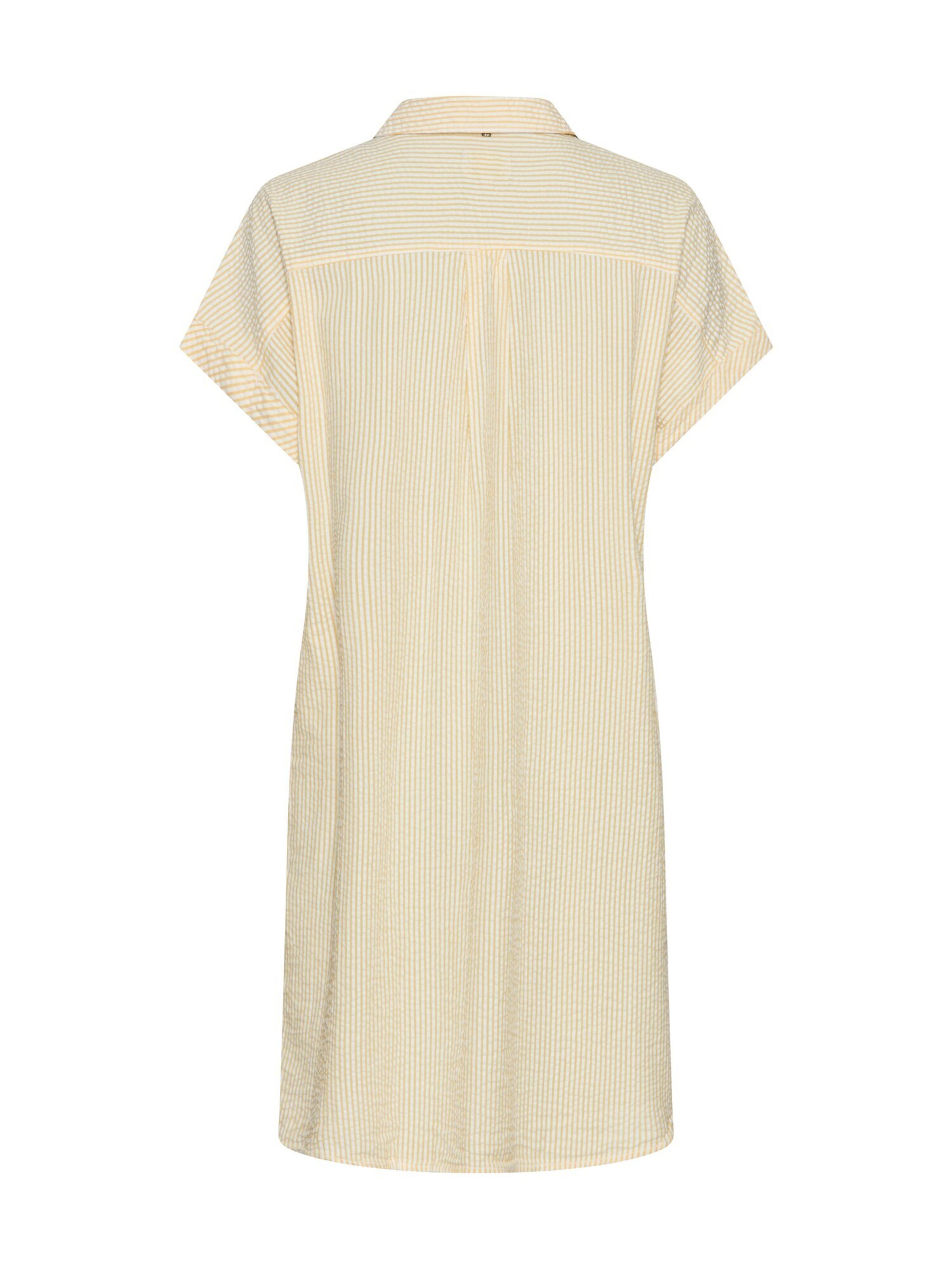 CAMEL ACTIVE Hemdblusenkleid mit Knopfleiste in Gelb