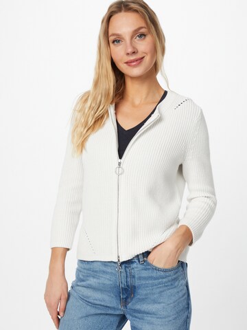 HUGO Knit Cardigan 'Sitinary' in White: front