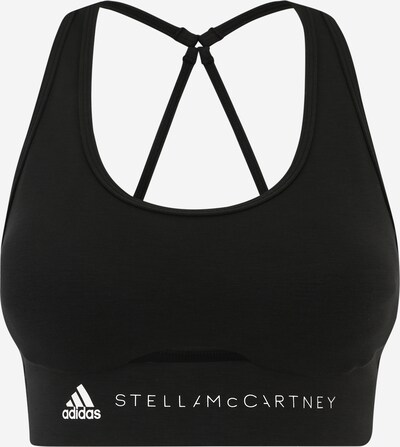 ADIDAS BY STELLA MCCARTNEY Soutien-gorge de sport 'Truestrength Medium-Support' en noir / blanc, Vue avec produit