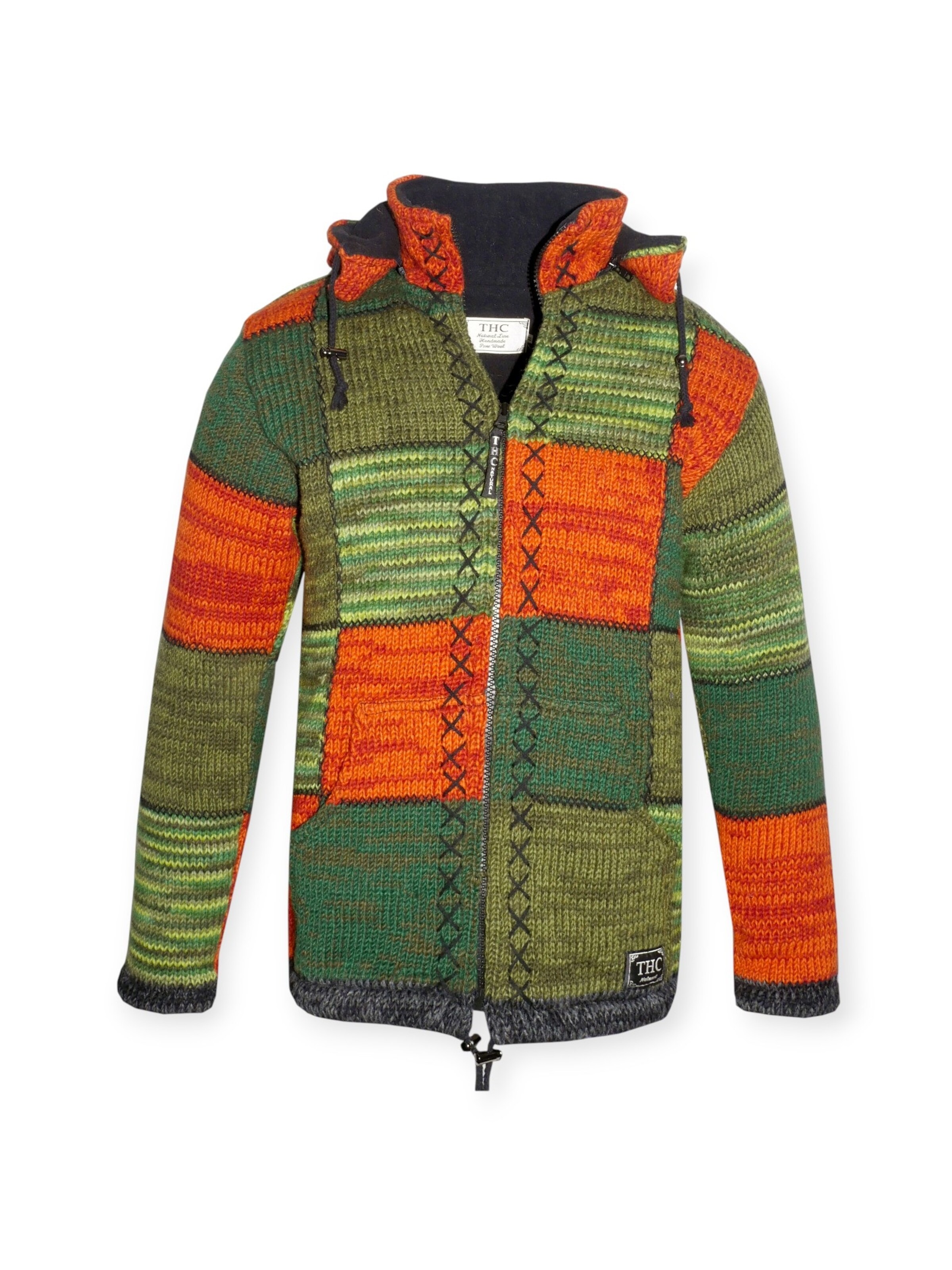 THC Natural Line Strickjacke 'THC 804'‌‌‌‌‌‌‌ in Mischfarben: Vorderseite