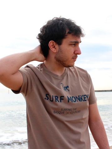 Surf Monkey Shirt in Beige