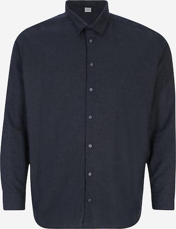 Jack & Jones Plus - Ajuste regular Camisa 'ARTHUR' en azul: frente