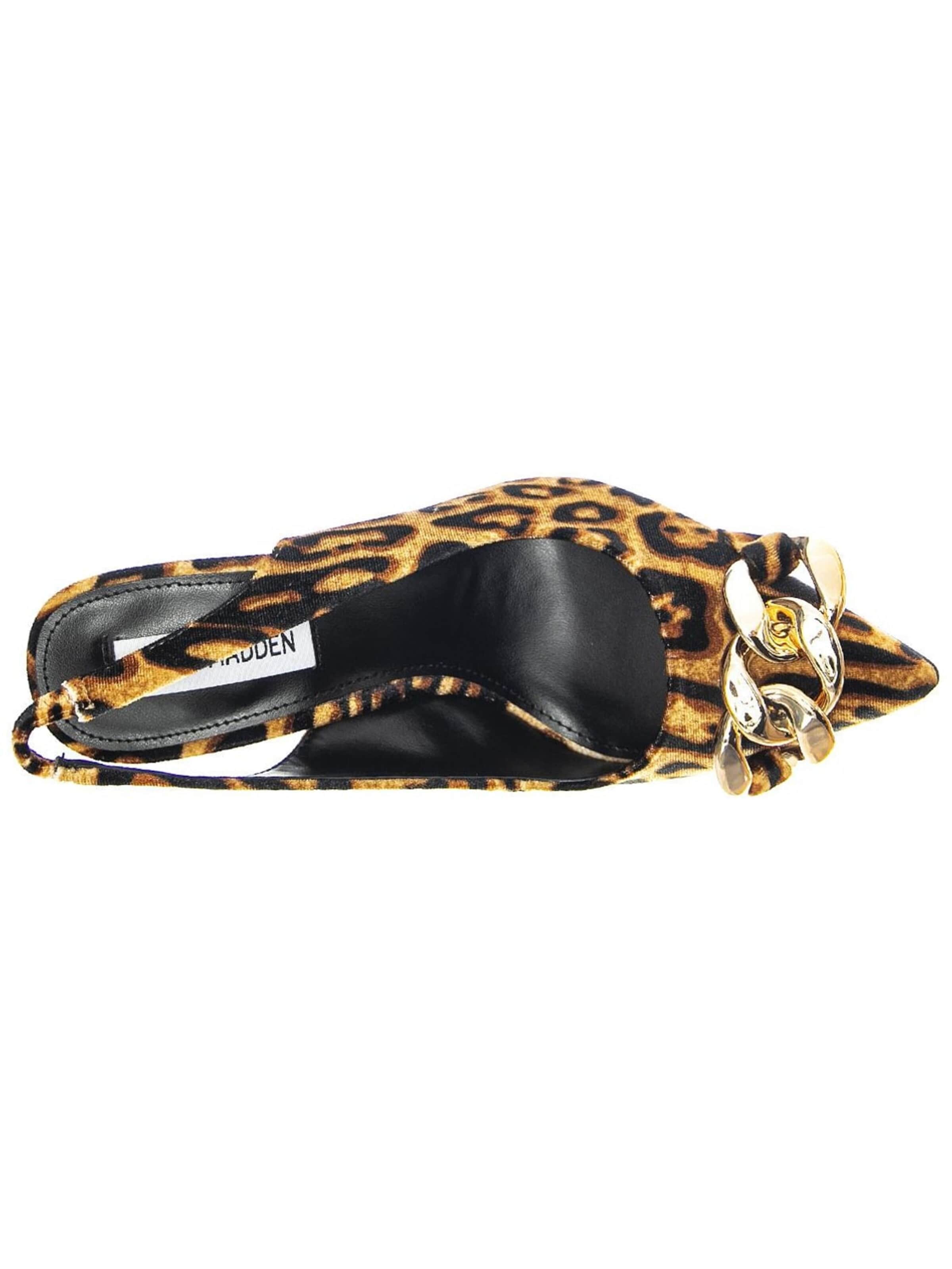Décolleté sling 'Womens Jazzily Leopard Velvet Sandals' di STEVE MADDEN in colori misti