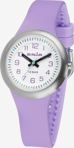 SINAR Watch in Purple: front