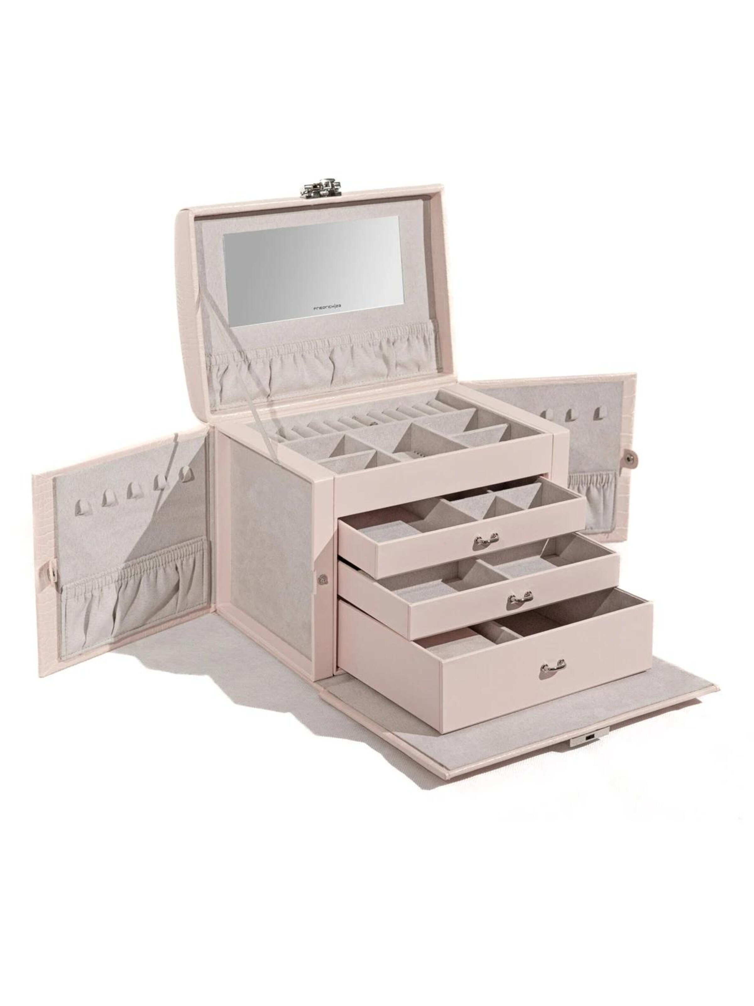 Friedrich23 Jewelry storage 'Caiman Schmuckkasten gross' in Pink