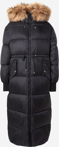 HUGO Pitkä talvitakki 'Farrow-1' värissä musta: etupuoli