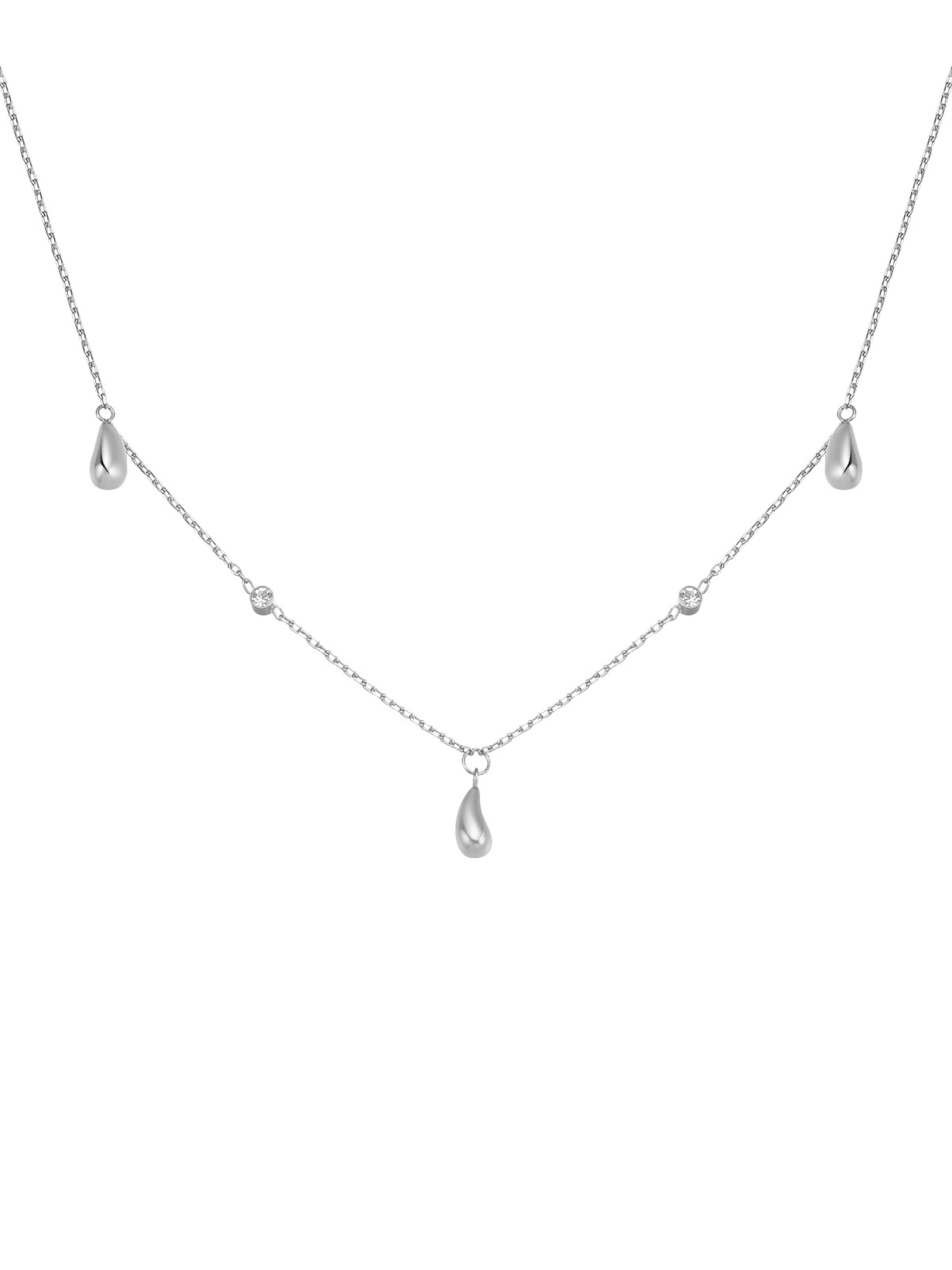 Hey Happiness Kette 'Rainlight'‌‌ in Silber
