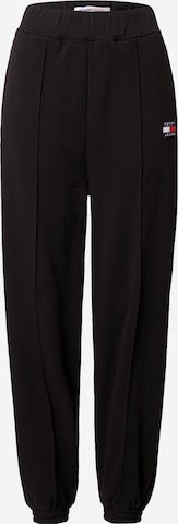 Tapered Pantaloni de la Tommy Jeans pe negru: față