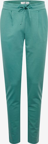 ICHI Tapered Broek 'Kate' in Groen: voorkant