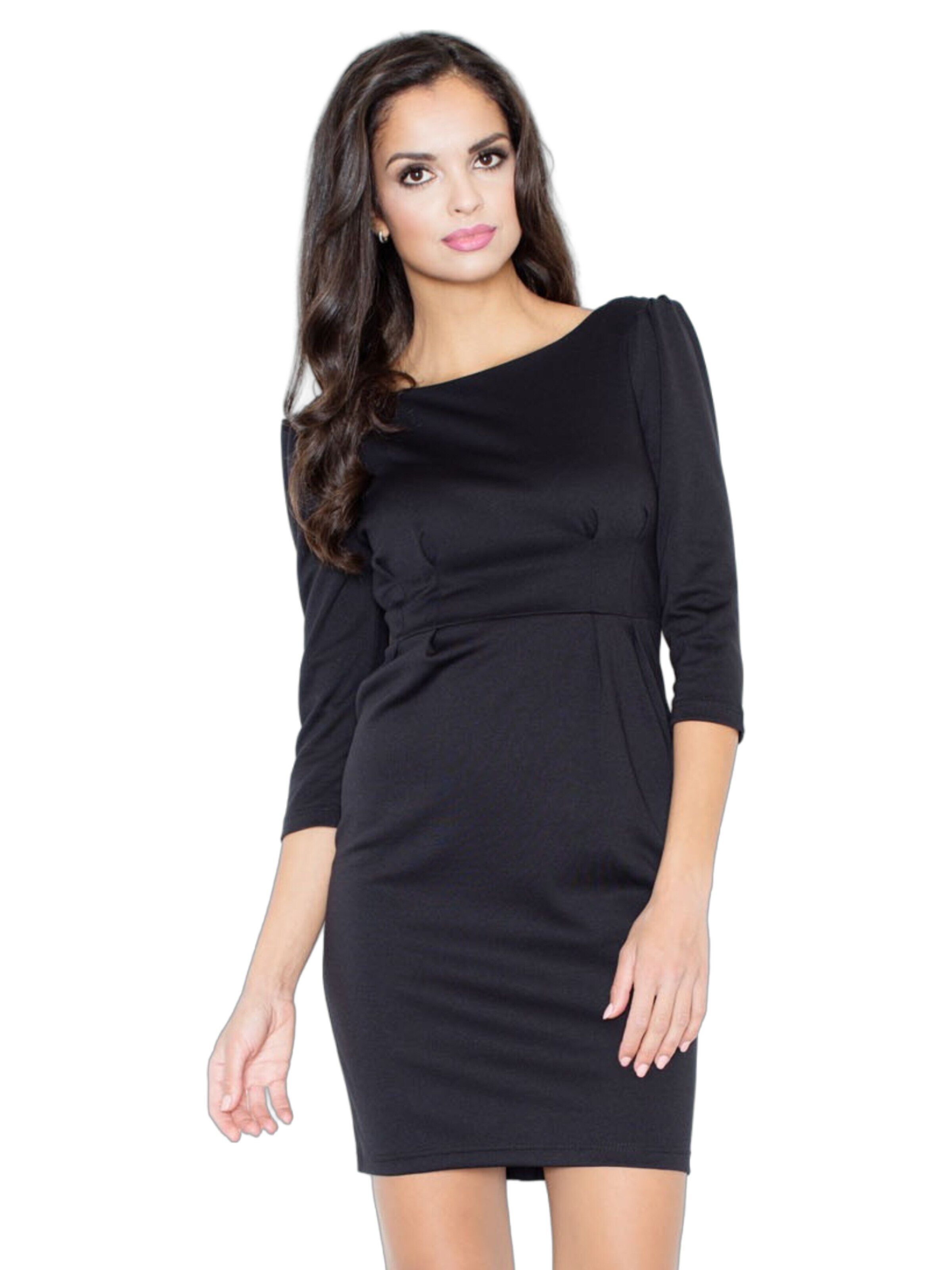 amorubi.com Cocktail Dress in Black: front