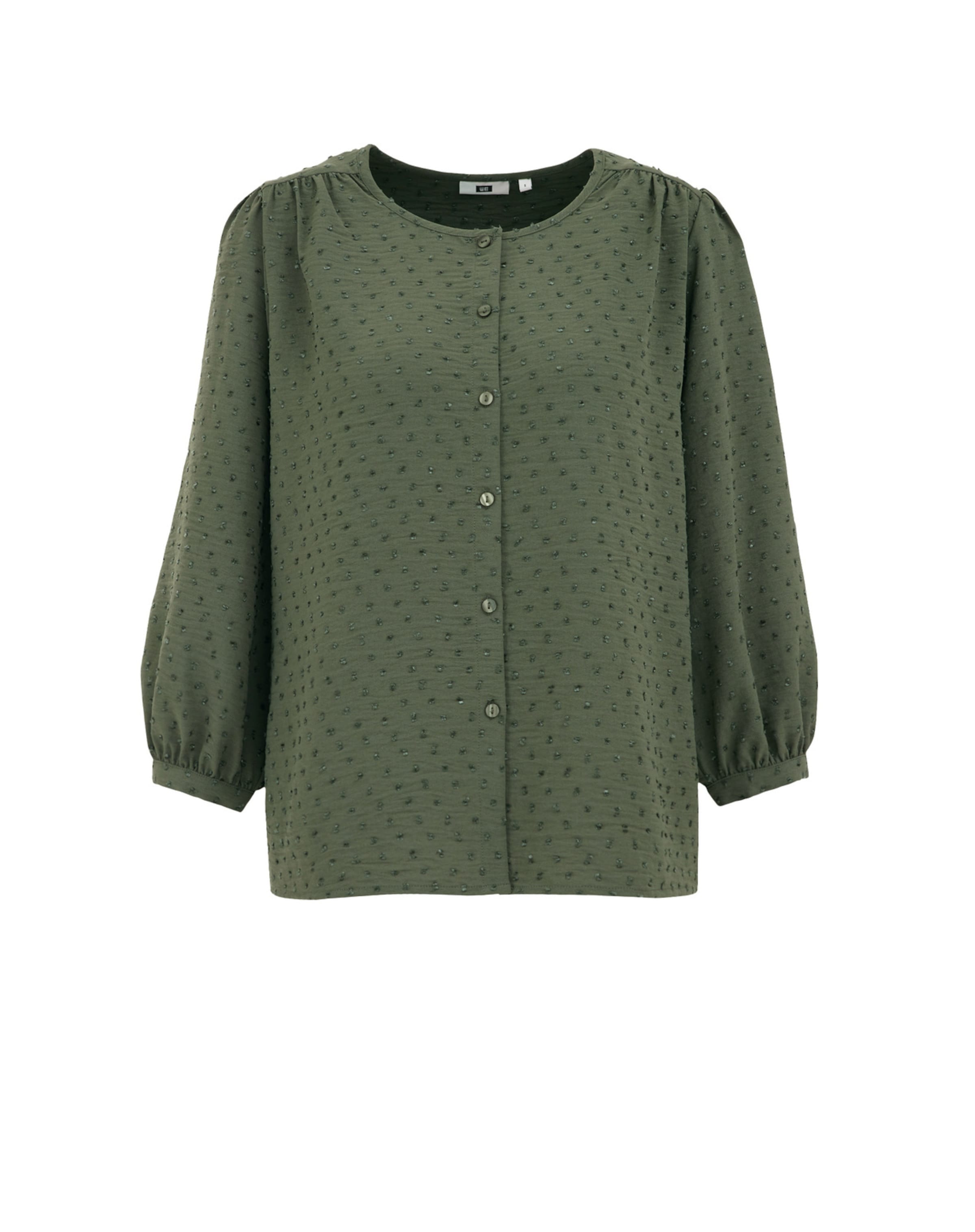 WE Fashion Blouse in Green: front