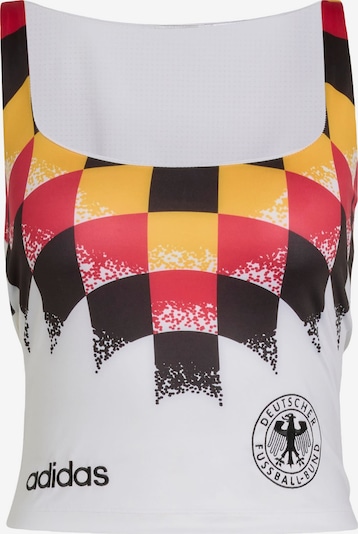 ADIDAS ORIGINALS Top 'Germany Reconstructed Bringback' veličine XS u žuta / trešnja crvena / crna / bijela, Pregled proizvoda