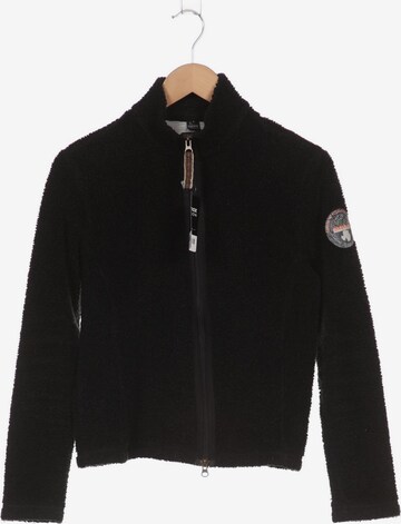 NAPAPIJRI Sweatshirt & Zip-Up Hoodie in L in Black: front