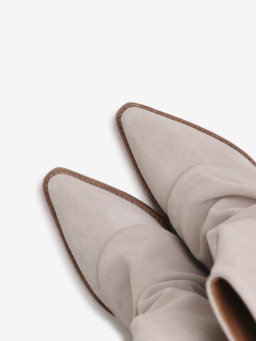 BRONX Enkellaarsjes ' Jukeson ' in Beige