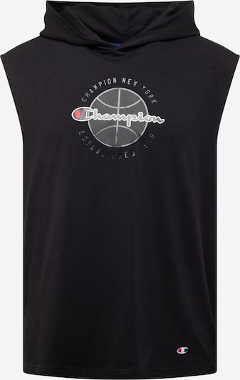 Champion Authentic Athletic Apparel T-Shirt in dunkelgrau / rot / schwarz / weiß, Produktansicht