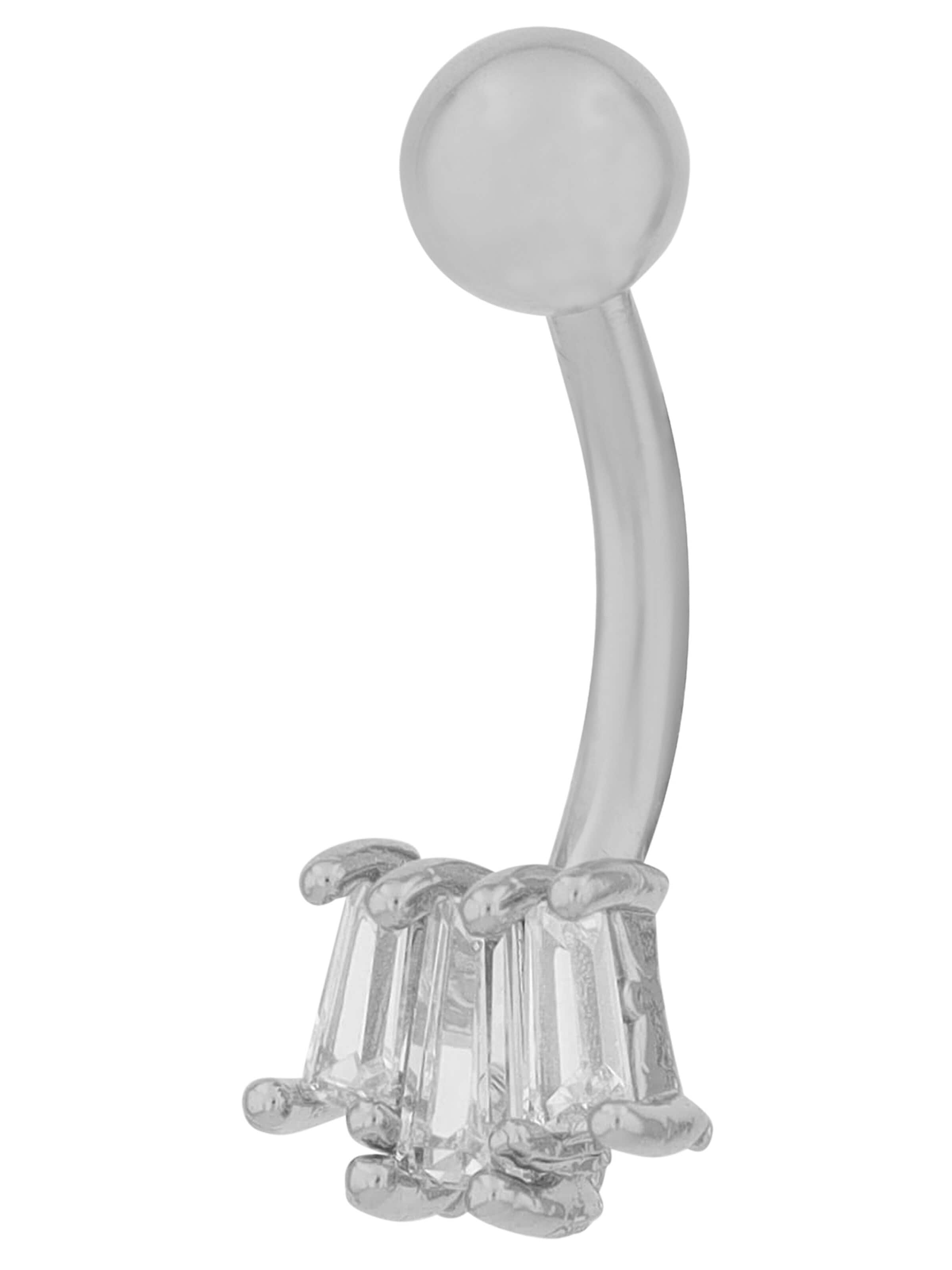 Akzent Piercings 'Zirkonia' in Silver