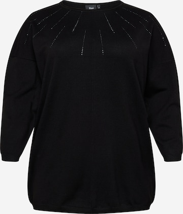 Zizzi - Pullover 'OLYMPIA' em preto: frente