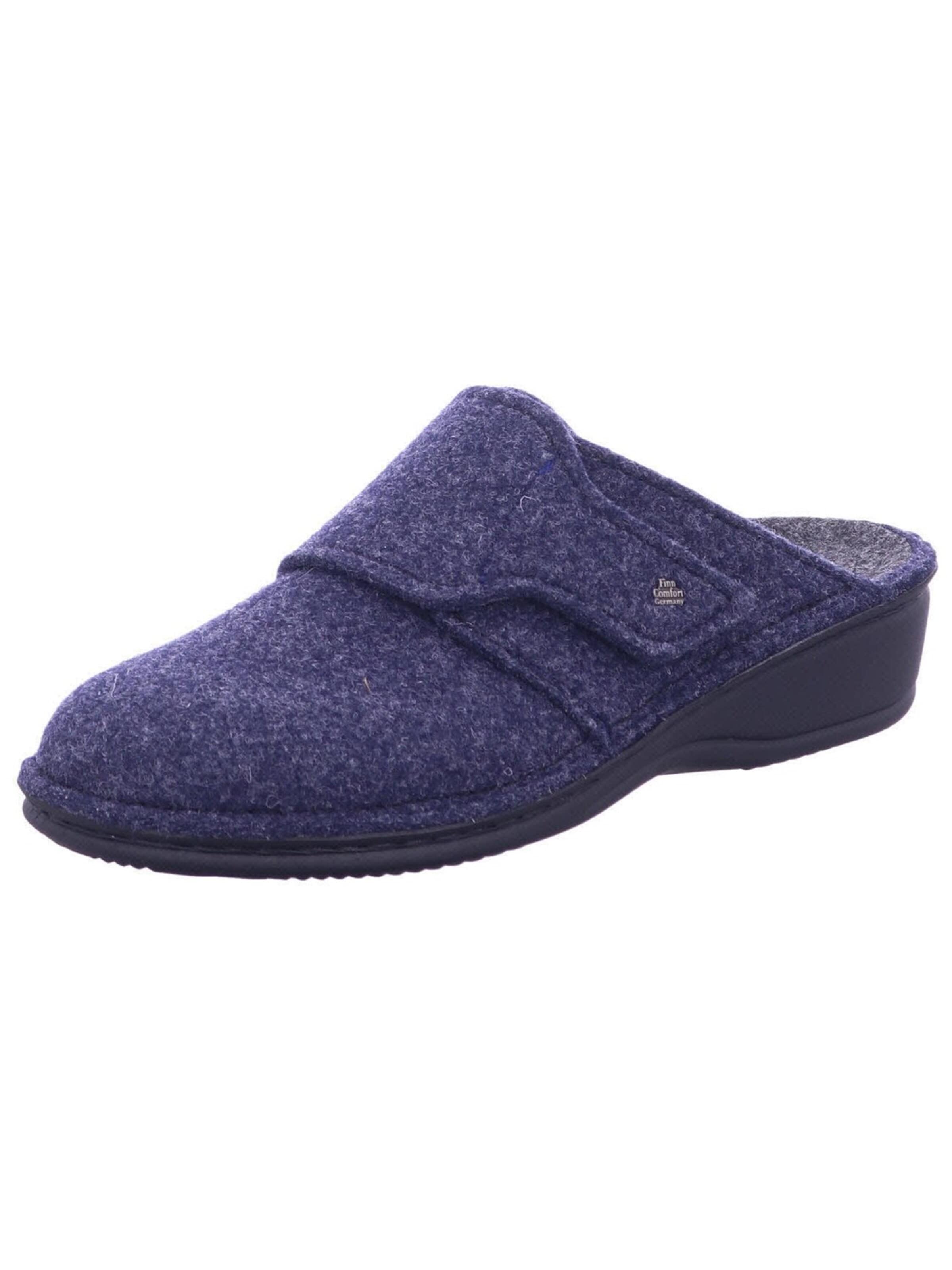 Finn Comfort Hausschuh 'Hausschuh Damen 06550 416048 Filz in blau'‌‌‌‌‌‌‌ in Blau: Vorderseite