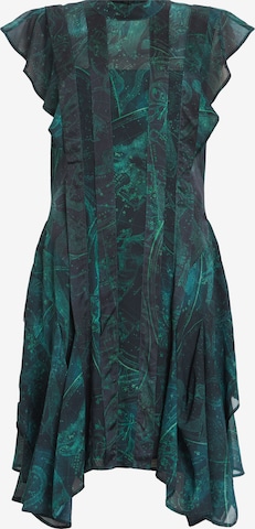 AllSaints Šaty 'FLEUR ZIG' – zelená: přední strana