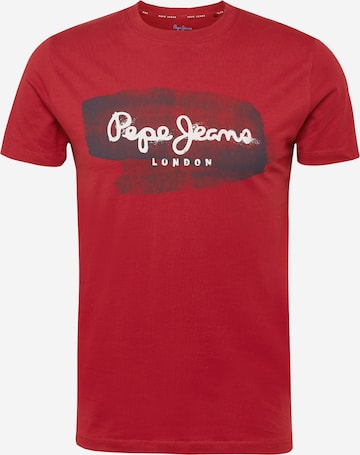Pepe Jeans T-Shirt 'Seth' in Rot: predná strana