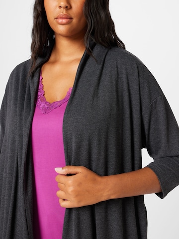 ONLY Carmakoma Knit Cardigan in Grey