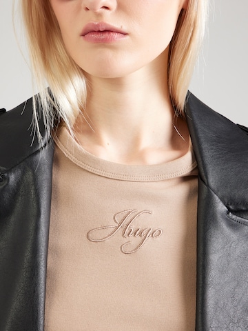 Maglietta 'Delanor_3' di HUGO in marrone