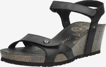 Sandales 'Julia' PANAMA JACK en noir : devant