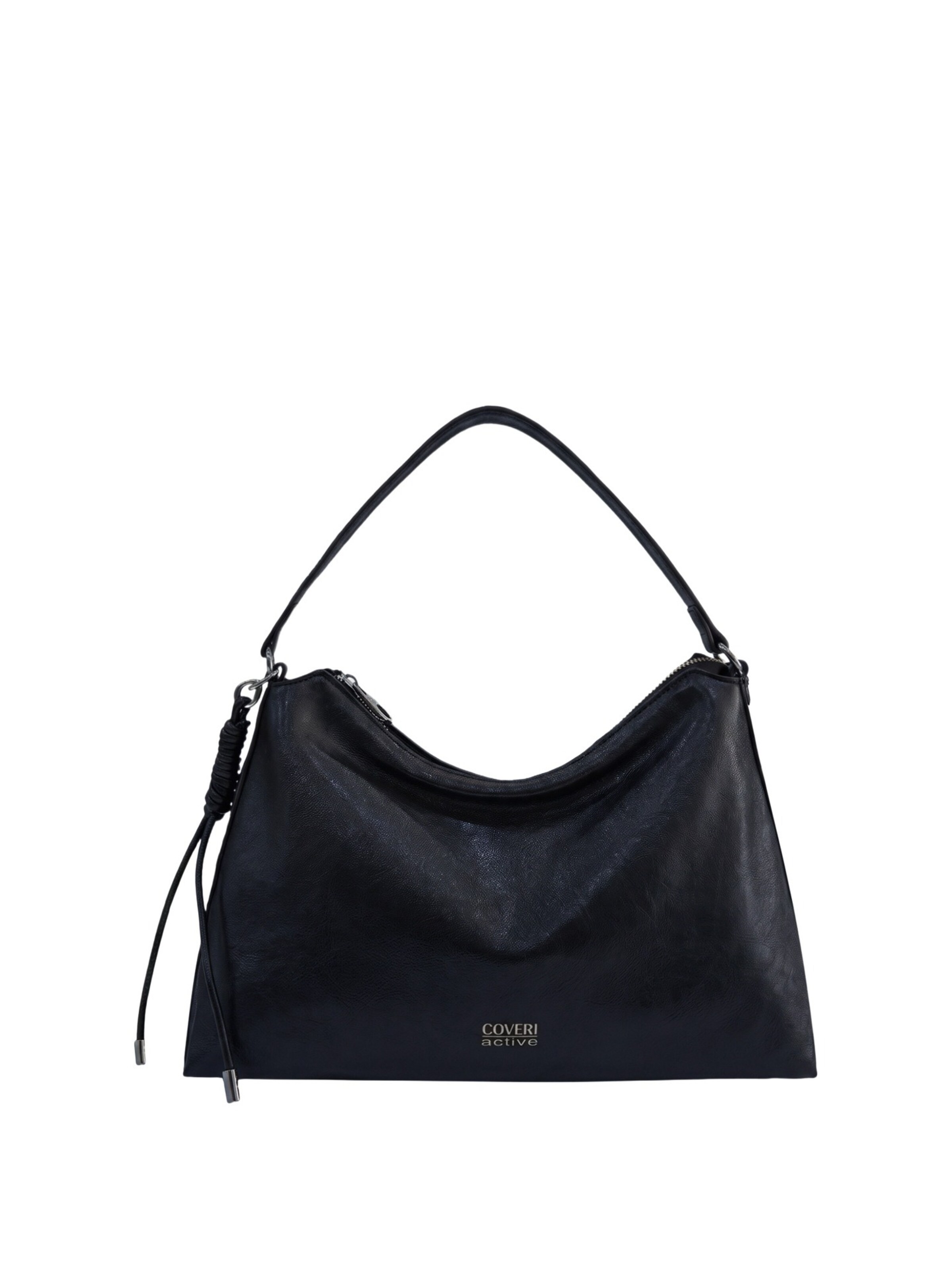 Borsa a spalla di Coveri in blu: frontale