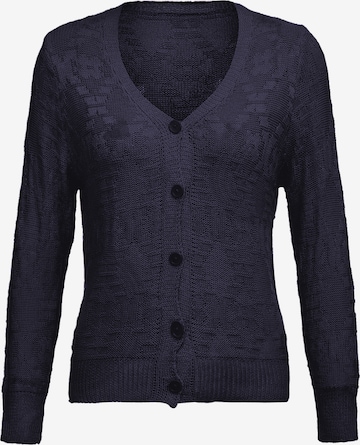 YASANNA Knit Cardigan in Blue: front