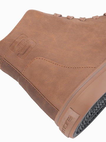 Ombre High-top trainers in Brown