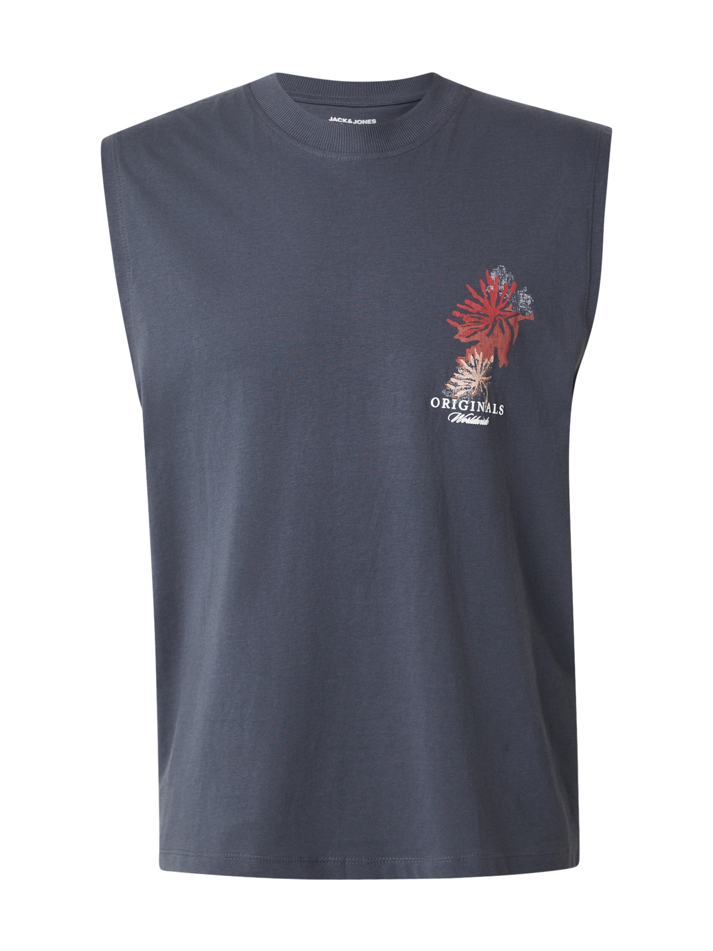 JACK & JONES Shirt 'JORMONTAUK' in Grey: front