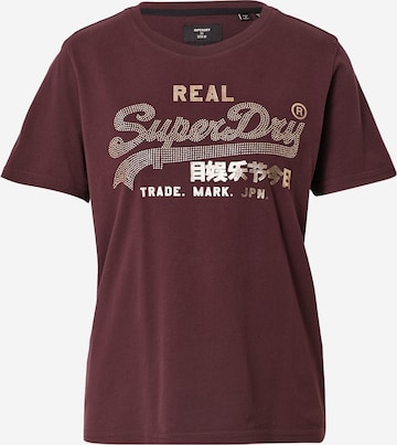 Superdry - Camiseta en lila: frente